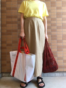 「WEEKEND(ER)（ウィークエンダー）のアイテム」を使った、モスマンさん（レディース・150cm）の夏コーディネート