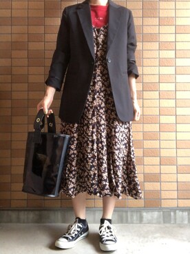 「CONVERSE（コンバース）のconverse（コンバース） ALL STAR OX（オールスターOX）（スニーカー）」を使った、モスマンさん（レディース・150cm）の秋コーディネート