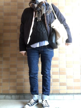 「IGNIO（イグニオ）のアイテム（ジャケット/アウター）」を使った、モスマンさん（レディース・150cm）の冬コーディネート