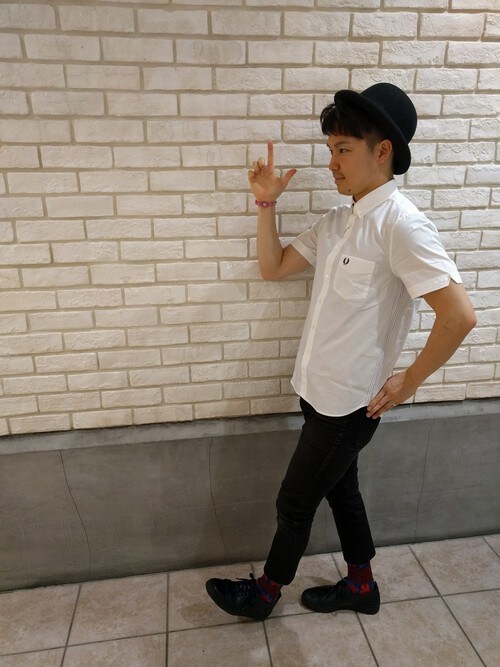 YUKI HAMAGUCHI（FRED PERRY 札幌ステラプレイス）｜FRED PERRYのシャツ/ブラウスを使ったコーディネート - WEAR