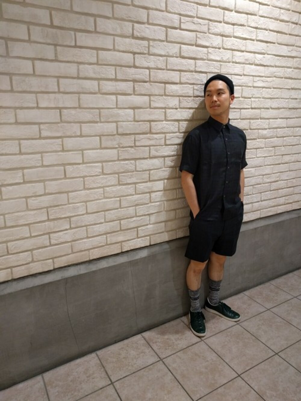 YUKI HAMAGUCHIさんの「Textured Shorts（FRED PERRY）」を使ったコーディネート