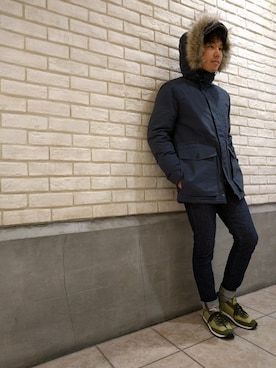 「FRED PERRY（フレッドペリー）のアイテム（スニーカー）」を使った、YUKI HAMAGUCHIさん（メンズ・174cm）の秋コーディネート