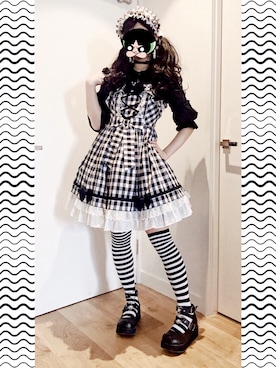 Angelic Pretty(アンジェリックプリティ)のジャンパースカートを使っ ...
