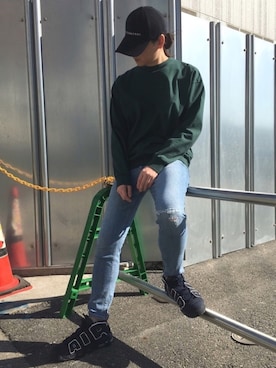 「BASECONTROL（ベースコントロール）のアイテム（帽子）」を使った、★teruさん（メンズ・178cm）の冬コーディネート