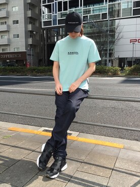 「BASECONTROL（ベースコントロール）のアイテム（帽子）」を使った、★teruさん（メンズ・178cm）の春コーディネート