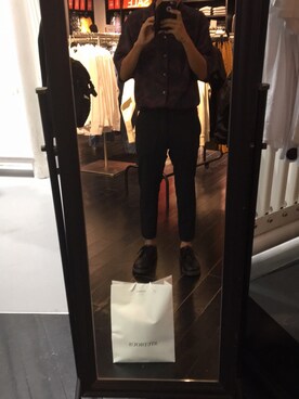 「アイテム（スラックス）」を使った、aoshiさん（メンズ・171cm・10代）の夏コーディネート