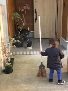 「no brand（ノーブランド）のアイテム（ナイロンジャケット）」を使った、そうすけさん（キッズ・50cm）の春コーディネート
