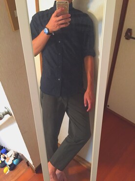 「柔らかい生地」｜たかゆきさん（メンズ・168cm）の秋コーディネート