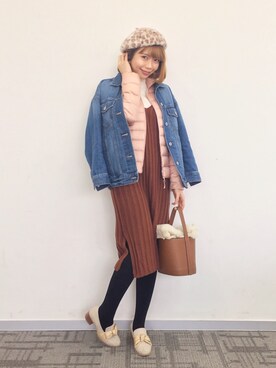 「JOE FRESH（フレッシュ）のアイテム」を使った、marrysoupさん（レディース・155cm）の冬コーディネート