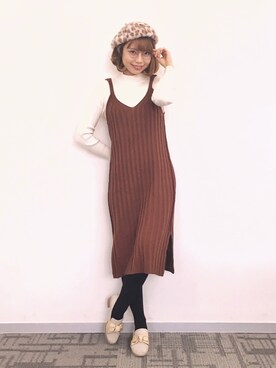 「JOE FRESH（フレッシュ）のアイテム」を使った、marrysoupさん（レディース・155cm）の冬コーディネート