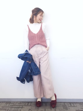 「Linetta（リネッタ）のアイテム」を使った、marrysoupさん（レディース・155cm）の冬コーディネート