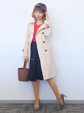 「JUSGLITTY（ジャスグリッティー）のアイテム（ジャケット/アウター）」を使った、marrysoupさん（レディース・155cm）の春コーディネート