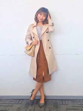 「JUSGLITTY（ジャスグリッティー）のアイテム（ジャケット/アウター）」を使った、marrysoupさん（レディース・155cm）の春コーディネート