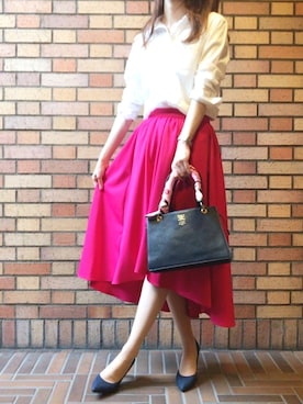 「Samantha Tiara（サマンサティアラ）のアイテム（ネックレス）」を使った、RMさん（レディース・168cm）の夏コーディネート