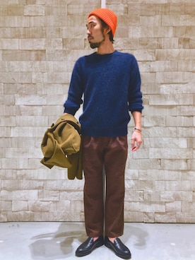 「CIAOPANIC TYPY（チャオパニックティピー）のアイテム（ニットキャップ/ビーニー）」を使った、ciaokawaさん（メンズ・173cm）の秋コーディネート