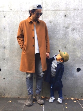「northface」｜「アイテム（その他）」を使った、ciaokawaさん（メンズ・173cm）の冬コーディネート