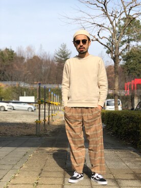 「CIAOPANIC TYPY（チャオパニックティピー）のアイテム（ニットキャップ/ビーニー）」を使った、ciaokawaさん（メンズ・173cm）の冬コーディネート