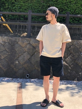 「CIAOPANIC TYPY（チャオパニックティピー）のアイテム（ニットキャップ/ビーニー）」を使った、ciaokawaさん（メンズ・173cm）の春コーディネート