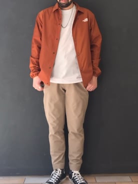 「CIAOPANIC TYPY（チャオパニックティピー）のアイテム（スラックス）」を使った、ciaokawaさん（メンズ・173cm）の春コーディネート