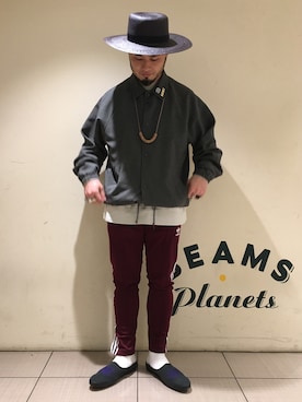 「Needles（ニードルス）のアイテム（シューズ）」を使った、Yoshihito Hayashiさん（メンズ・170cm）の春コーディネート