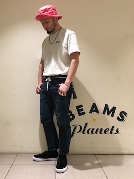 「SUGAR CANE（シュガーケーン）のアイテム」を使った、Yoshihito Hayashiさん（メンズ・170cm）の春コーディネート