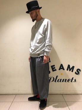 「BEAMS（ビームス）のアイテム（スウェット）」を使った、Yoshihito Hayashiさん（メンズ・170cm）の秋コーディネート