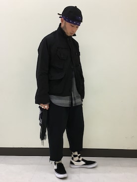 「アイテム（ブルゾン）」を使った、Yoshihito Hayashiさん（メンズ・170cm・30代）の冬コーディネート