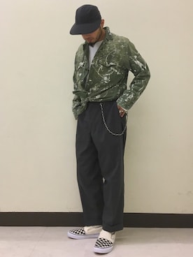 「KAVU（カブー）のアイテム」を使った、Yoshihito Hayashiさん（メンズ・170cm）の夏コーディネート