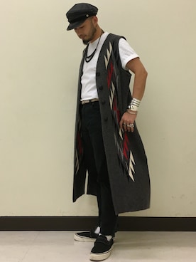 「ORTEGA（オルテガ）のアイテム」を使った、Yoshihito Hayashiさん（メンズ・170cm）の夏コーディネート