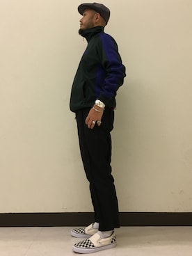 「KANGOL（カンゴール）のアイテム（キャスケット）」を使った、Yoshihito Hayashiさん（メンズ・170cm）の夏コーディネート