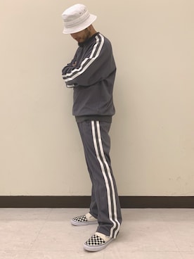 「BEAMS PLUS（ビームスプラス）のBEAMS PLUS / ジャングルハット（ハット）」を使った、Yoshihito Hayashiさん（メンズ・170cm）の秋コーディネート