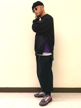 「VAPORIZE（ヴェイパライズ）のアイテム」を使った、Yoshihito Hayashiさん（メンズ・170cm）の秋コーディネート