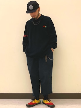 「アイテム（ポロシャツ）」を使った、Yoshihito Hayashiさん（メンズ・170cm・30代）の秋コーディネート