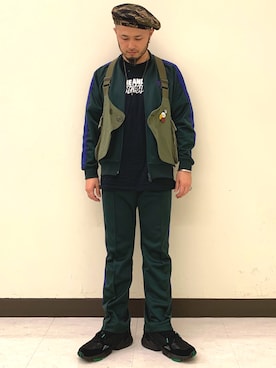 「アイテム（ジャージ）」を使った、Yoshihito Hayashiさん（メンズ・170cm・30代）の秋コーディネート