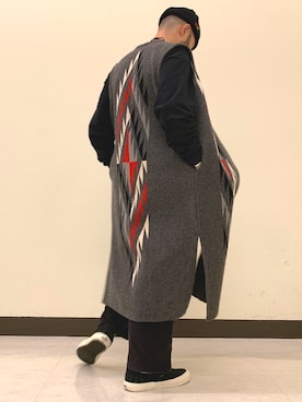 「アイテム（ベスト）」を使った、Yoshihito Hayashiさん（メンズ・170cm・30代）の秋コーディネート