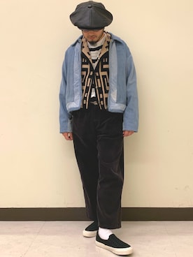 「ink（インク）のアイテム（ジャケット/アウター）」を使った、Yoshihito Hayashiさん（メンズ・170cm）の秋コーディネート