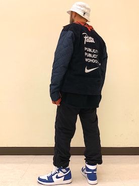 「アイテム（ナイロンジャケット）」を使った、Yoshihito Hayashiさん（メンズ・170cm・30代）の秋コーディネート