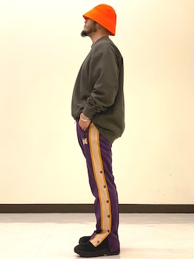 「Hender Scheme（エンダースキーマ）のアイテム（ハット）」を使った、Yoshihito Hayashiさん（メンズ・170cm）の冬コーディネート
