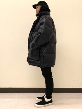「BEAMS（ビームス）のアイテム（ダウンジャケット/コート）」を使った、Yoshihito Hayashiさん（メンズ・170cm）の冬コーディネート