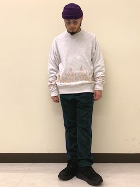 「VAPORIZE（ヴェイパライズ）のアイテム」を使った、Yoshihito Hayashiさん（メンズ・170cm）の冬コーディネート