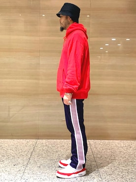 「NIKE SB（ナイキエスビー）のアイテム（帽子）」を使った、Yoshihito Hayashiさん（メンズ・170cm）の春コーディネート