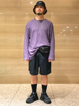 「アイテム（ボディバッグ/ウエストポーチ）」を使った、Yoshihito Hayashiさん（メンズ・170cm・30代）の春コーディネート