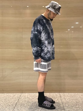 「suicoke（スイコック）のアイテム」を使った、Yoshihito Hayashiさん（メンズ・170cm）の夏コーディネート