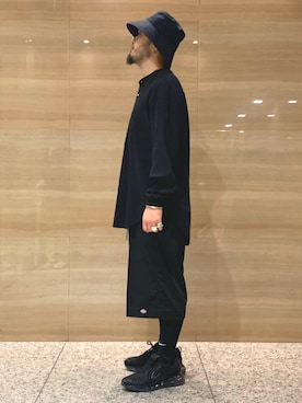 「無印良品（ムジルシリョウヒン）のアイテム（帽子）」を使った、Yoshihito Hayashiさん（メンズ・170cm）の夏コーディネート