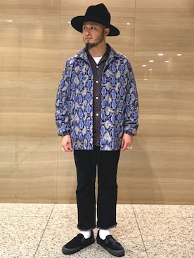 「アイテム（ハット）」を使った、Yoshihito Hayashiさん（メンズ・170cm・40代）の冬コーディネート