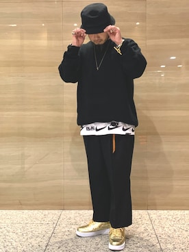 「ゴールドアクセ」｜Yoshihito Hayashiさん（メンズ・170cm）の冬コーディネート