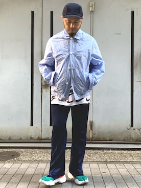 「ISSEY MIYAKE（イッセイミヤケ）のアイテム（帽子）」を使った、Yoshihito Hayashiさん（メンズ・170cm）の冬コーディネート