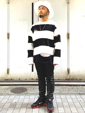 「BEAMS（ビームス）のアイテム（その他パンツ）」を使った、Yoshihito Hayashiさん（メンズ・170cm）の春コーディネート