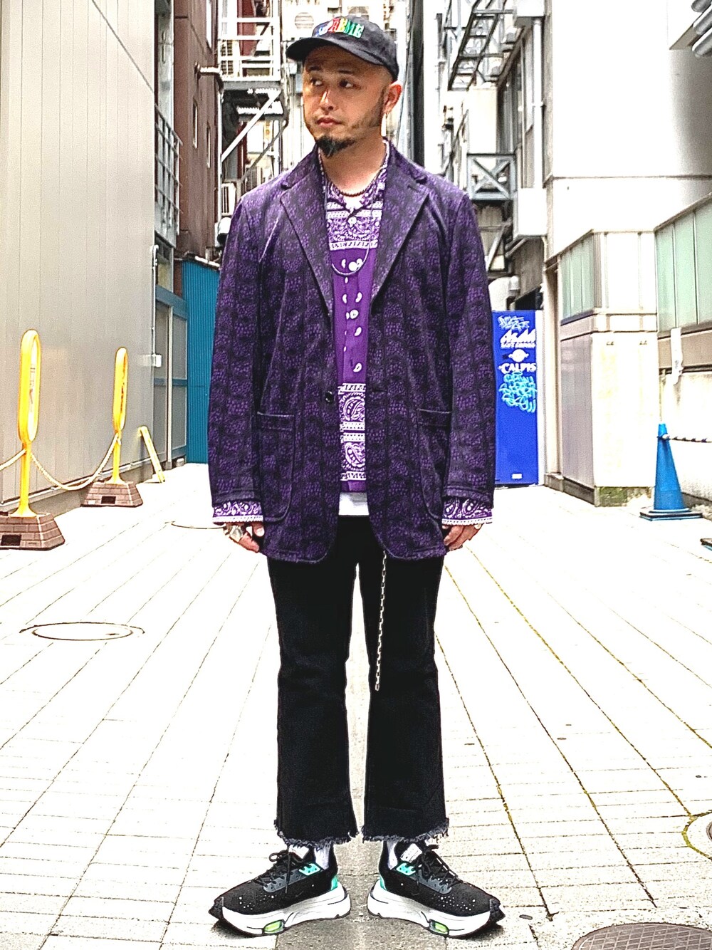 Needlesのテーラードジャケット（パープル系）を使った人気