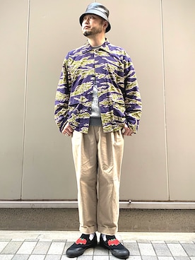 「アイテム（カバーオール）」を使った、Yoshihito Hayashiさん（メンズ・170cm・40代）の冬コーディネート